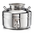 Organic volcanic olive oil in 2 liter drum